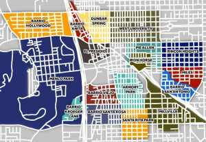 Downtown Tucson Neighborhood Map