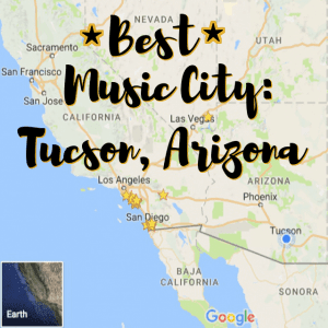 Tucson ranked best music city in USA