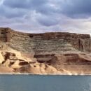On Lake Powell by housboat from AZ to Utah