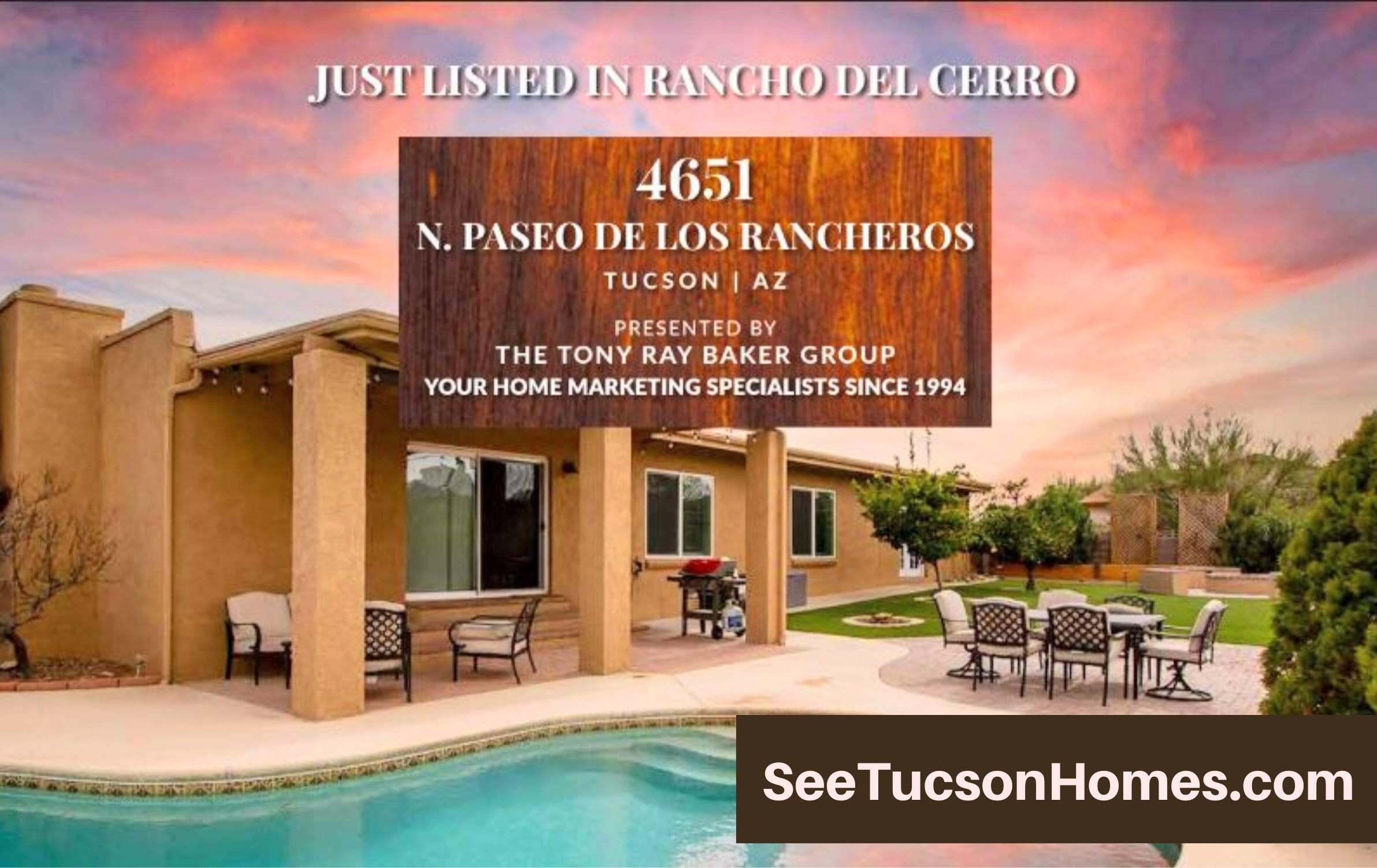 4651 N Paseo de Los Rancheros Tucson AZ 85745 Rancho Del Cerro Home for sale