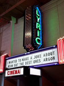The Lyric Theatre Neon Sign